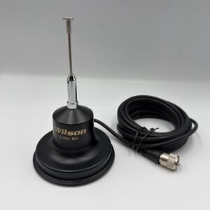 Wilson Little Wil Magnet Mount CB Antenna 300W 15ft Coax PL-259 Connector Black